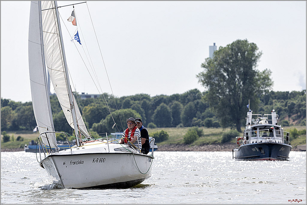 100 Jahre Rheinwoche 2022 - 2. Wettfahrt  Hitdorf - Duesseldorf, 03.06.2022,